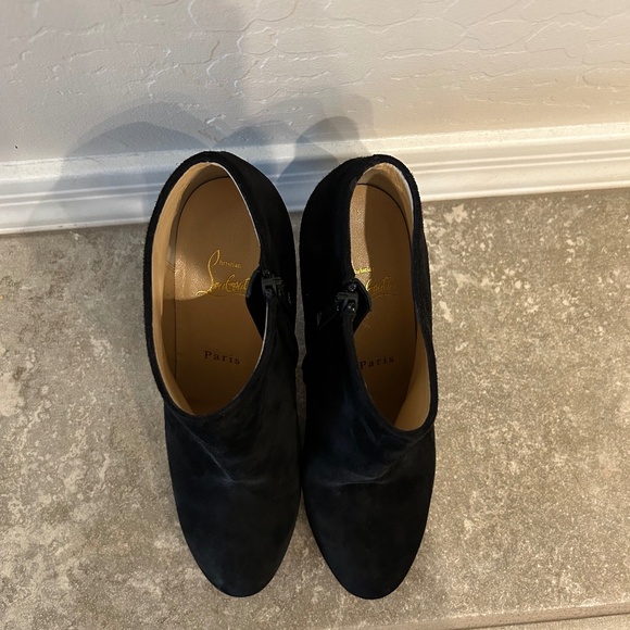Christian Louboutin suede booties - Picture 1 of 3